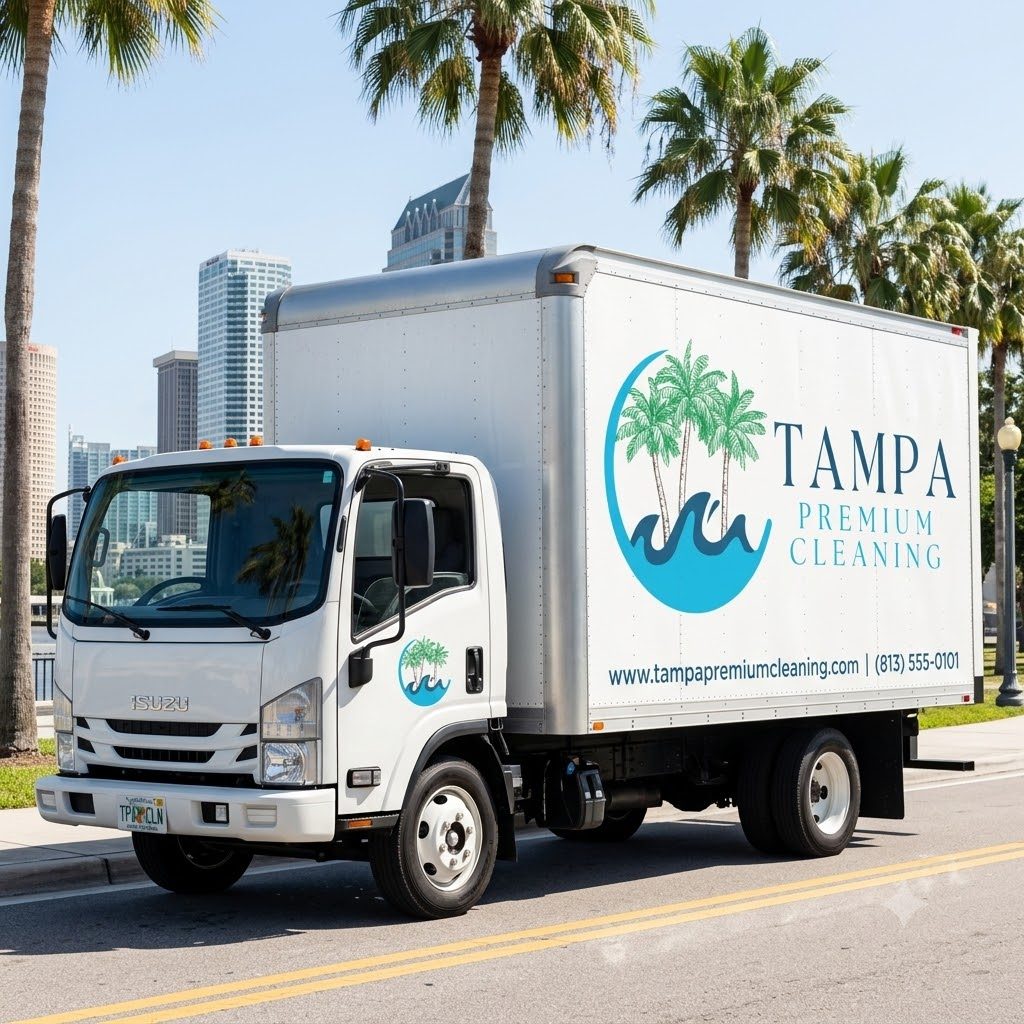 Tampa Premium Cleaning fleet branding